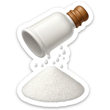 salt shaker tipped over sticker