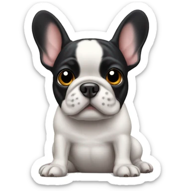 Frenchie wearing Mickey ears  sticker