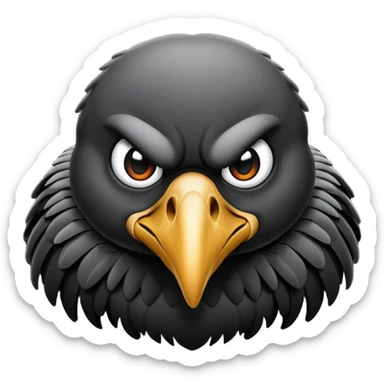 vulture emoju for use on Facebook sticker