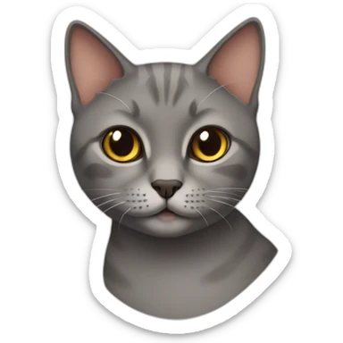 British short hair cat sticker