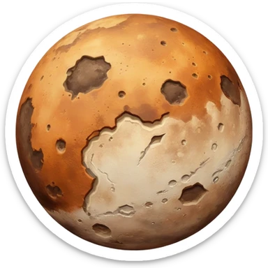 Planet Mercury brown sticker