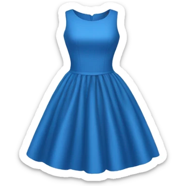 blue dress sticker
