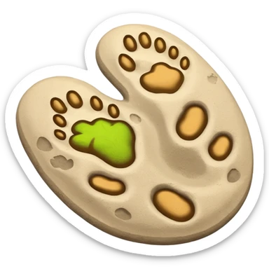 cat footprints sticker