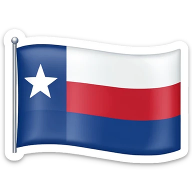 texas flag icon sticker