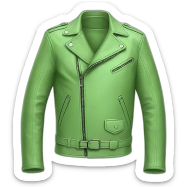 light green leather jacket sticker
