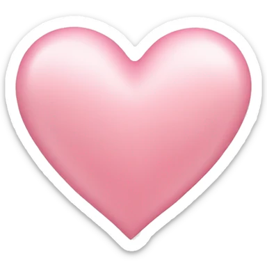 soft pink heart  sticker