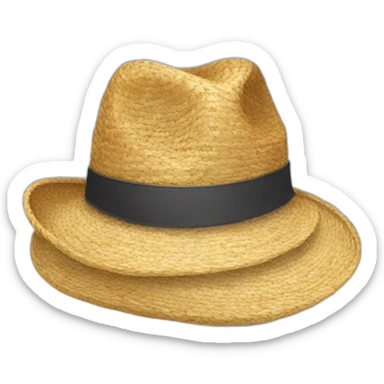 chat avec un chapeau de paille sticker