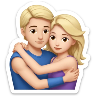 A naked woman and man in the 69 position sticker