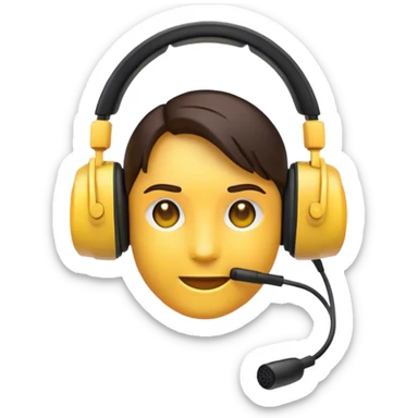 Clash of Clans aesthetic: Cinematic Playful Xbox Headset Portrait Emoji, rendered in a 3D vector-style similar to standard emojis with minimal shading and bold, simplified shapes. A compact, distinct form with signature details, softly glowing with a modern gaming energy charm. Simplified yet unmistakably iconic, highly detailed and consistent, glowing with a soft radiance and high shine. Stylized with a touch of next-gen innovation and a soft glowing outline, capturing the essence of a beloved gaming relic with a friendly, playful manner! sticker