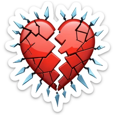 Emoji heart break iphone XR  sticker