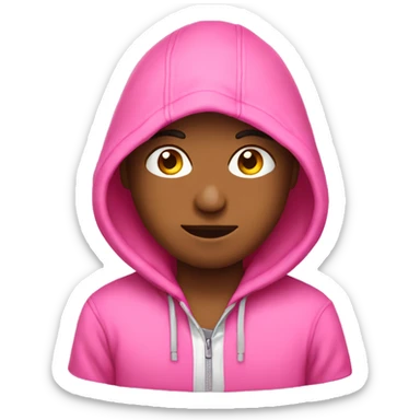 pink hoodie sticker