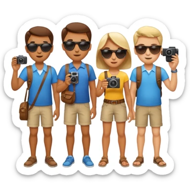 Tourists Taking Photos sticker