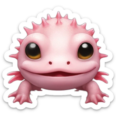 Axolotls avec doigt dans le nez sticker