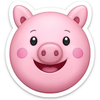 Peppa pig emoji sticker