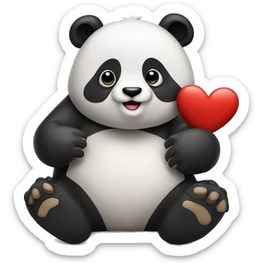 Panda mit Herz  sticker