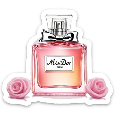 miss dior parfume sticker