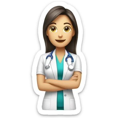 Female nutritionist  sticker