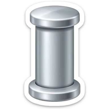 silver push pin sticker