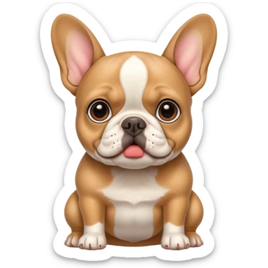 Fawn French bulldog  sticker