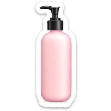 Light pink lotion bottle sticker