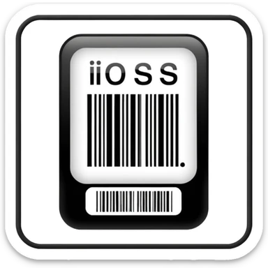 Barcode label sticker