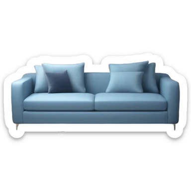 canapé bleu sticker