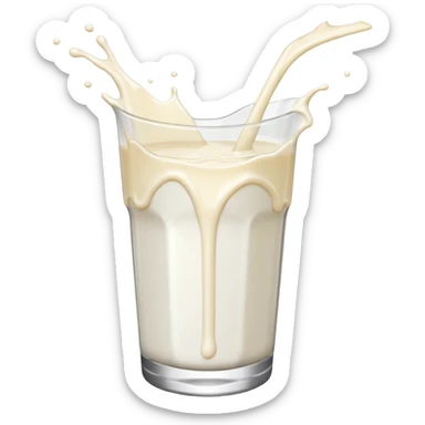 Splash milk no cup r sticker