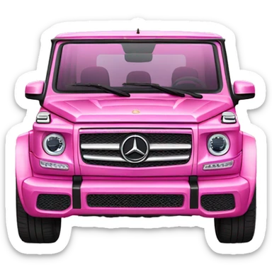 Pink Mercedes g wagon sticker
