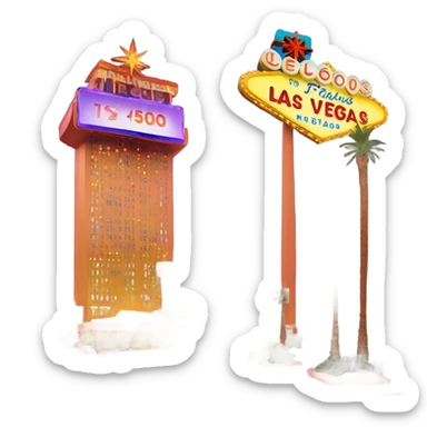 Las Vegas trip countdown sticker