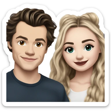 sabrina carpenter con harry styles sticker