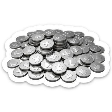 Plata en puntitos  sticker