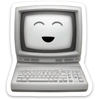 Computer saying thank you sticker