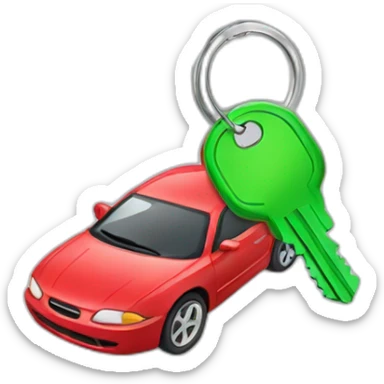 Car keys sticker