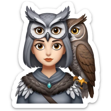 Chat x hiboux  sticker