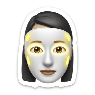 Led therapy mask  sticker