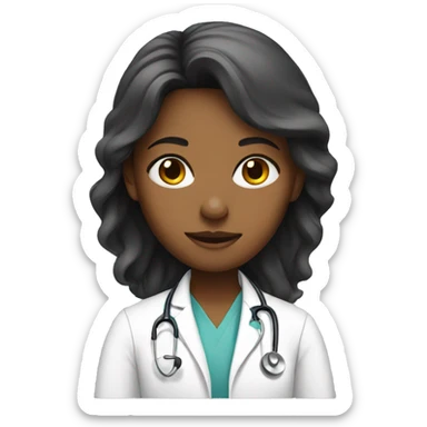 girl doctor sticker
