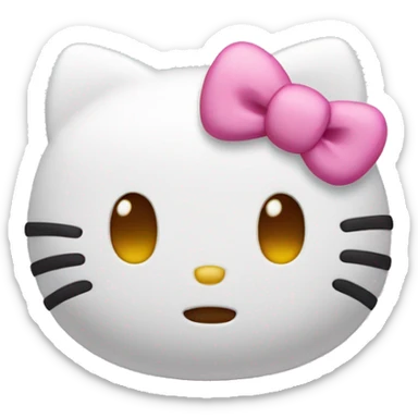 Hello kitty crying laughing  sticker