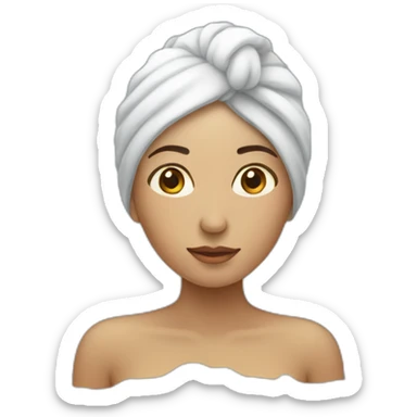 woman-preparing-to-take-a-cold-bath sticker