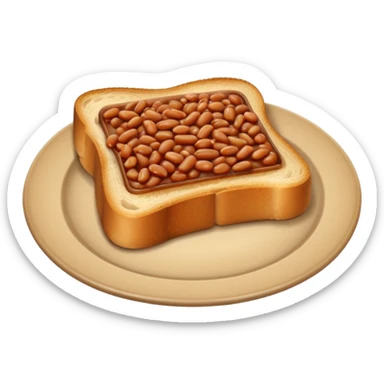 beans on toast emoji sticker