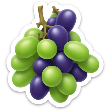 3D Grapes emoji  sticker