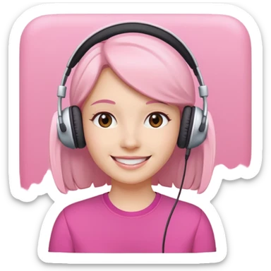 pink video call sticker