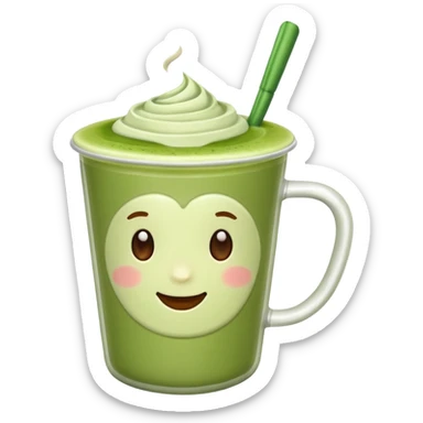 Matcha latte  sticker
