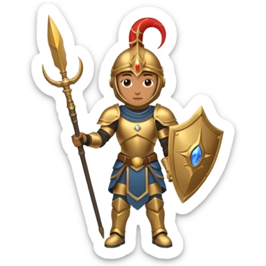 Moon Guard – crescent spear,Royal Soldiers. sticker