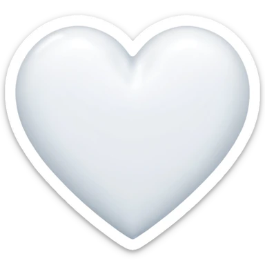 snow heart sticker