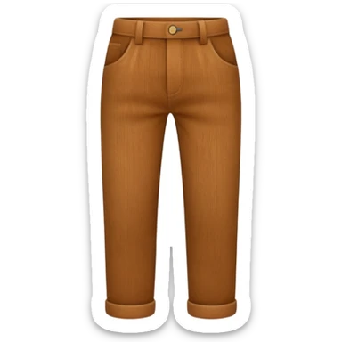 Corduroy texture ridged pants sticker