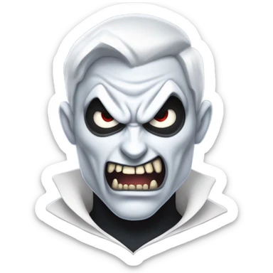 Spider-Man as ghost vampire angry sticker