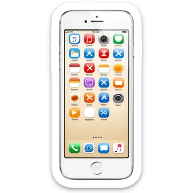 iphone with searching sticker