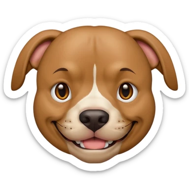 pitbull with a human face pfp sticker