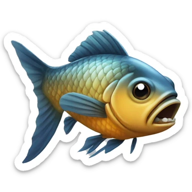 poisson combattant sticker