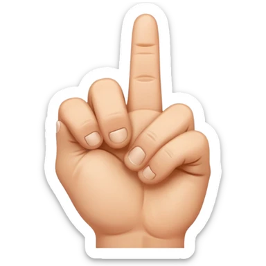 Middle finger  sticker